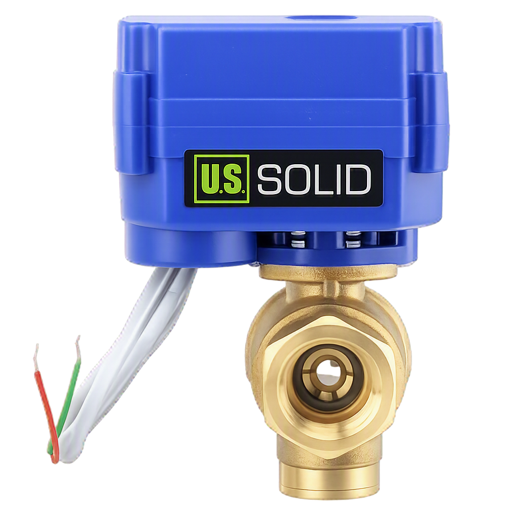 Vanne motorisée U.S. Solid laiton 1 pouce
